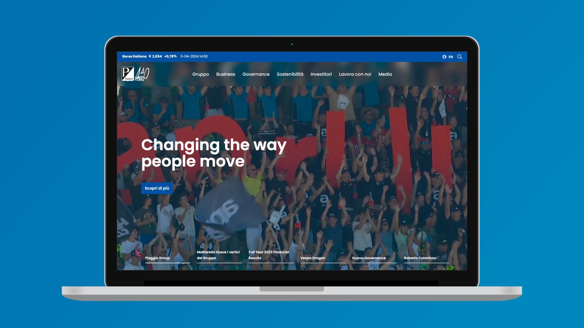 Piaggio mockup desktop